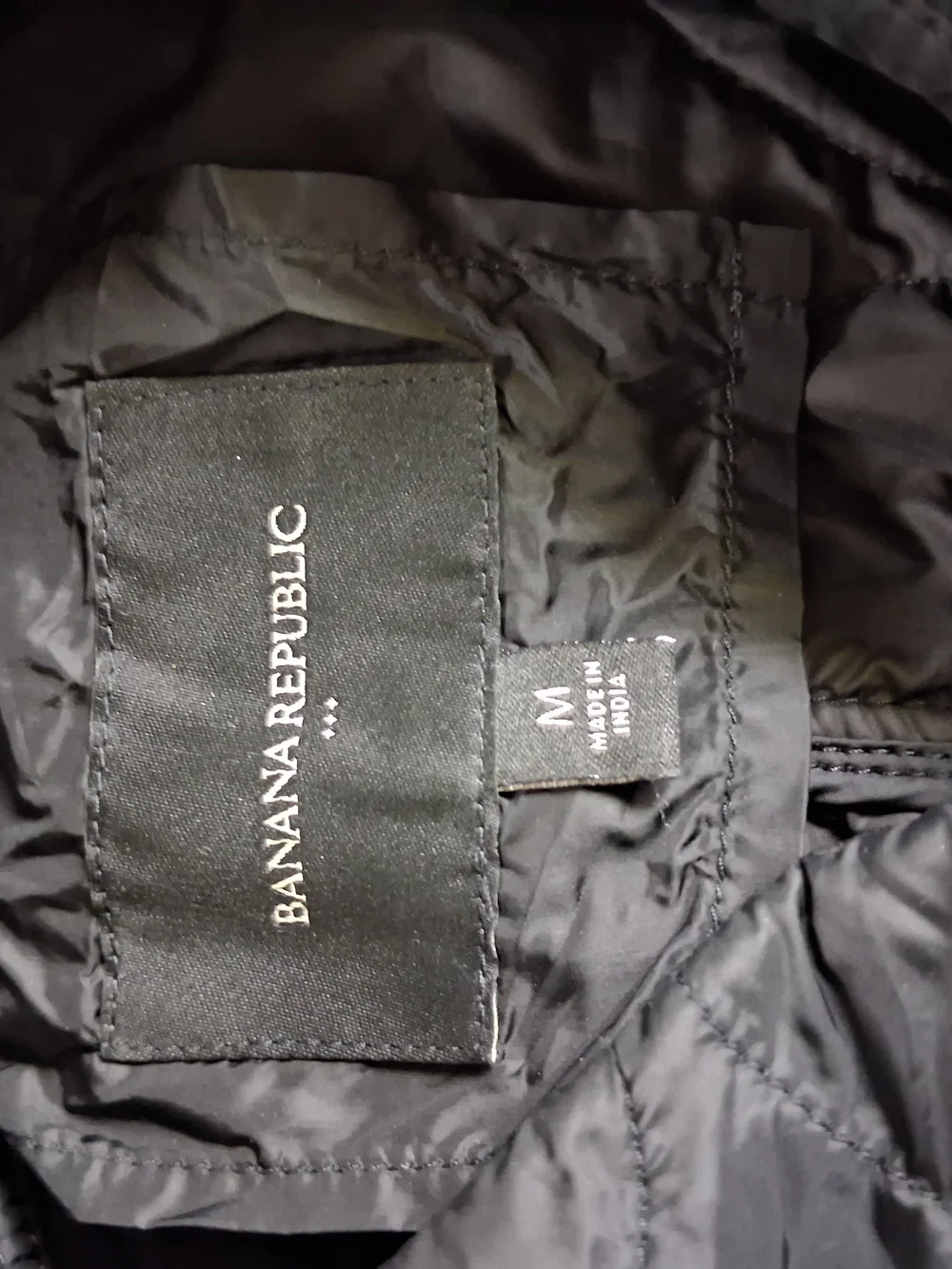 Banana Republic Black Quilted Lightweight Jacket